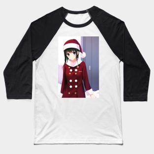 Santa Girl Baseball T-Shirt